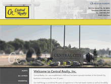 Tablet Screenshot of centralrealtycc.com